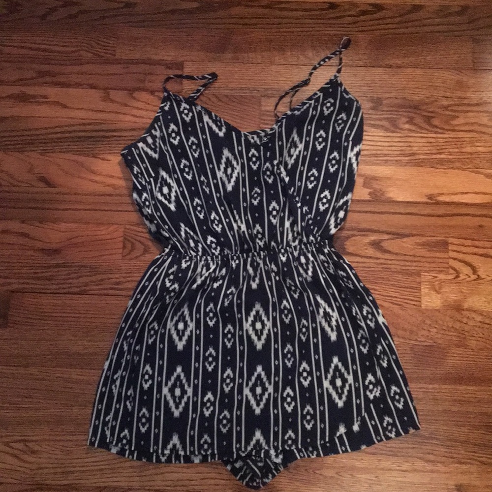 Navy Blue Romper